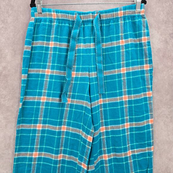 Magellan Outdoors Blue Plaid Sleep Fleece Pajama Bottoms Trousers Pants M Medium - Picture 3 of 7